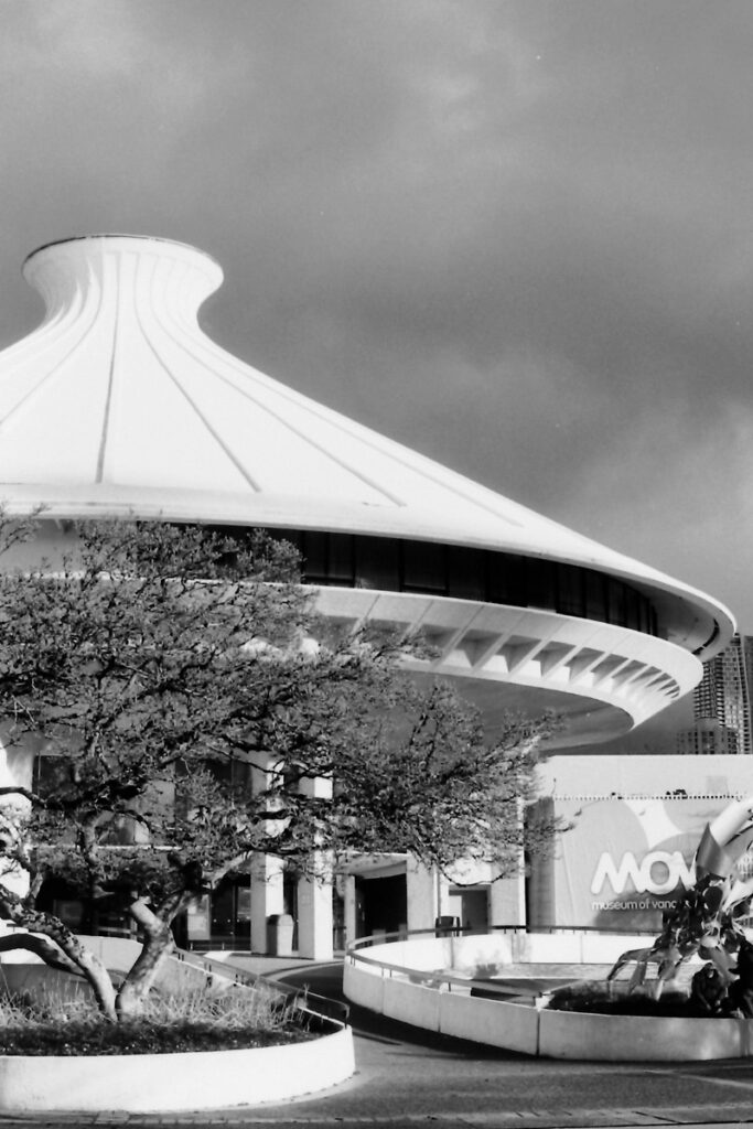 B&W photo of The Museum of Vancouver